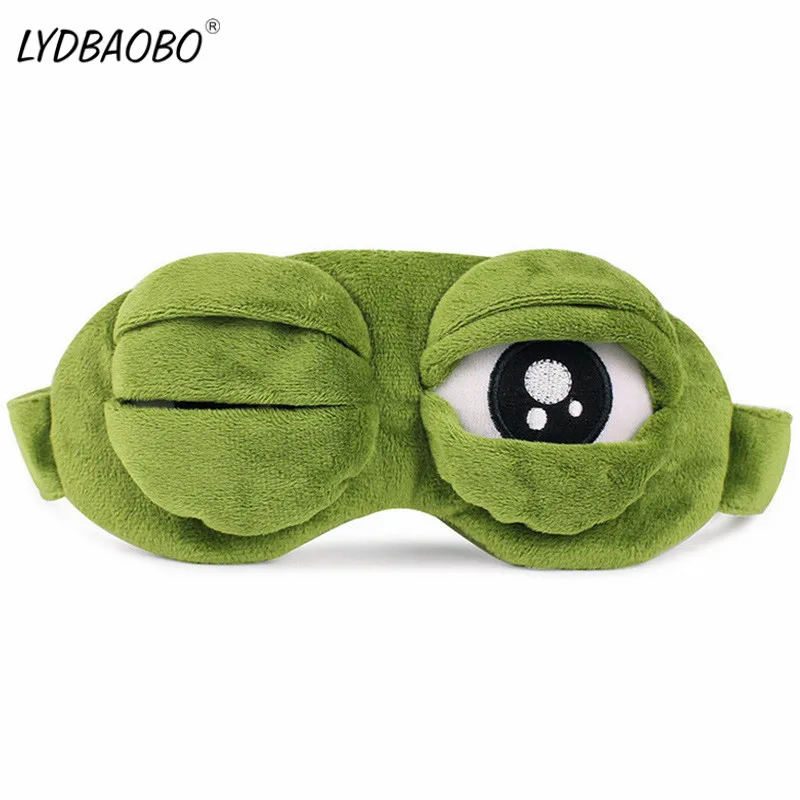 Funny-Creative-Pepe-the-Frog-Sad-Frog-3D-Eye-Mask-Cover-Cartoon-Plush-Sleeping-Mask-Cute (2)