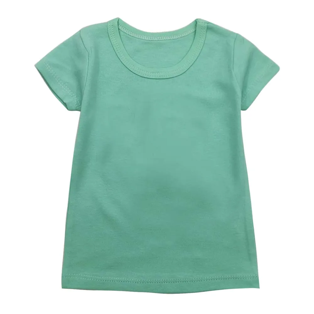 Летняя короткая футболка для мальчиков одежда для малышей дышащие однотонные хлопковые футболки детская одежда