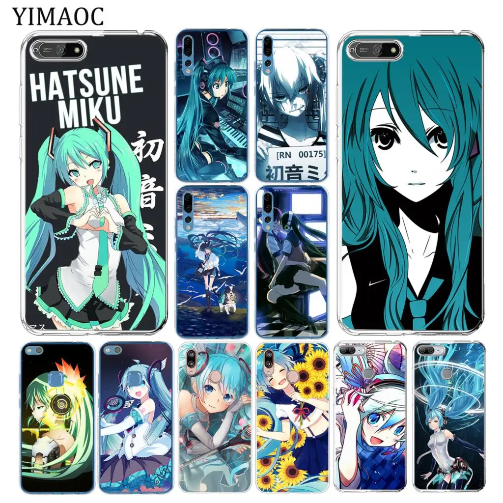 

YIMAOC Anime Hatsune Miku Vocaloid Soft Silicone Case for Huawei Y7 Y6 Y9 Prime 2018 Honor 20 10 8 8C 8X 9X 9 Lite 7X 7C 7A Pro