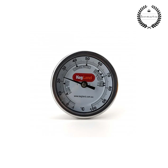 

Home Brew Bi-Metal 3" inch Dial Weldless Thermometer 132mm stainless steel