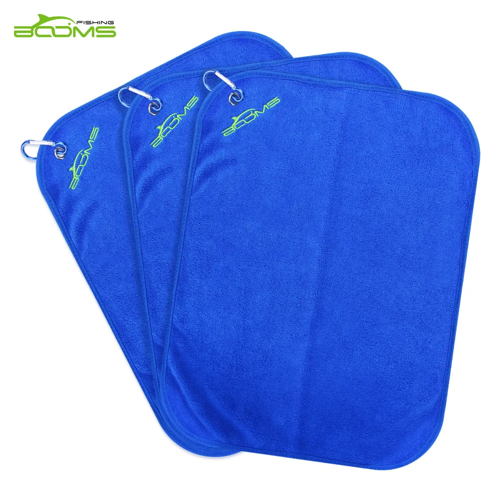 Booms Fishing Microfiber Bait Towel Fishing Towel Blue and Brown Two