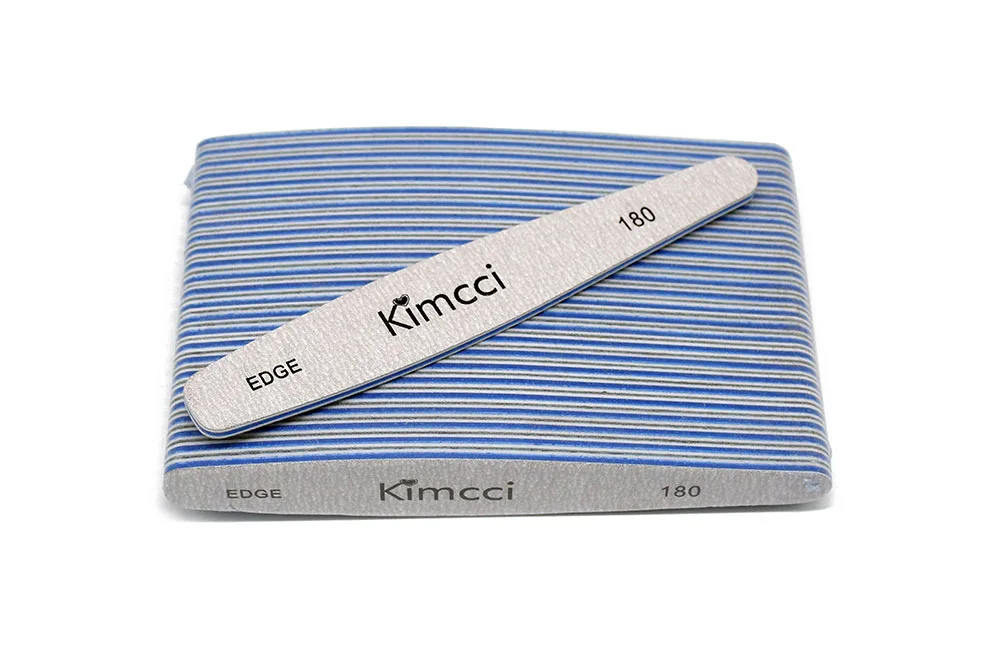 Kimcci 1 шт. Высококачественная Профессиональная пилочка для ногтей маникюрные инструменты двухсторонняя наждачная бумага тонкая буферная Полировка Ногтей салонные принадлежности