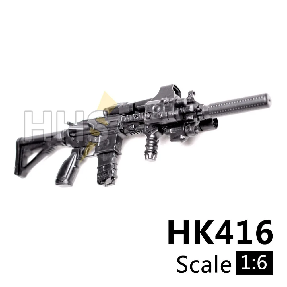1:6 1/6 масштаб собрать фигурки винтовка HK416 модель пистолет 1/100 солдат части и