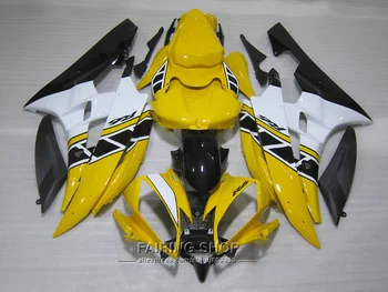 

Injection mold free customize fairing kit For Yamaha R6 06 07 yellow white black bodywork fairings set YZF 2006 2007 YT09
