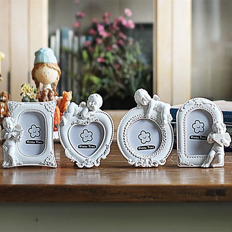 

4 Pieces Photo Frame Small Frames Angel Picture Frame Set Decoration Home