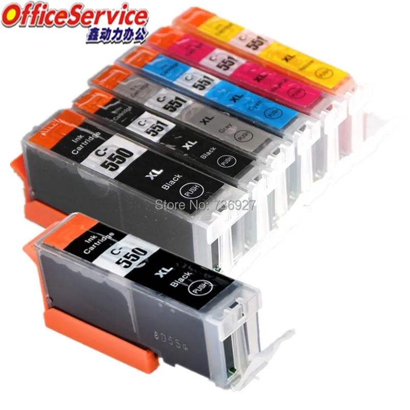 14X NEW PGI 550 CLI 551 PGI550 CLI551 Compatible ink Cartridge For Canon PIXMA MG6350 MG7150