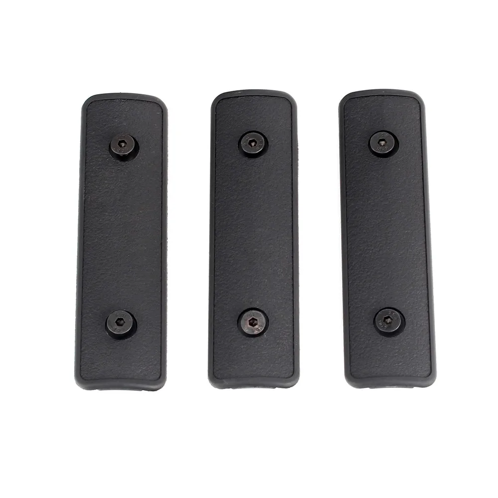ohhunt 4 inch Polymer Keymod Rail Panel Handguard Cover Pack of 3 pieces Key Mod Tactical Hunting Accessory Black Tan Army Green (7)