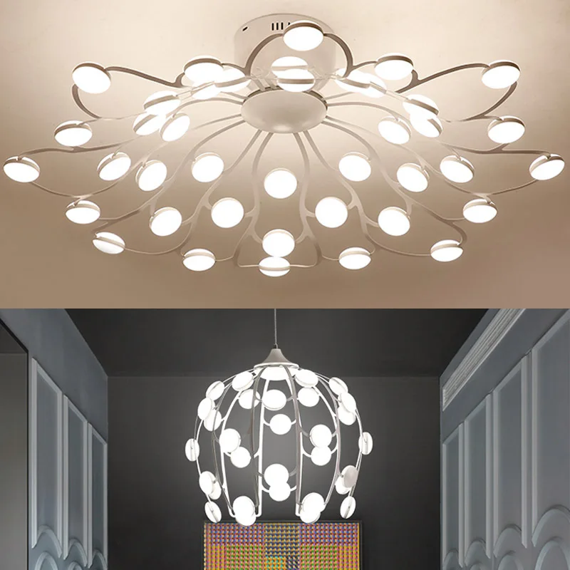 

Postmodern LED chandelier ceiling living room lighting Novelty luminaires home deco fixtures bedroom hanging lights Nordic lamps