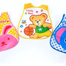 Детские нагрудники eva пластиковые Водонепроницаемый Обед нагрудники Обувь для мальчиков Обувь для девочек младенцев мультфильм шаблон нагрудники baberos Bebes Burp Полотна