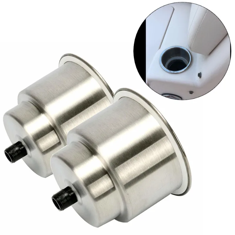 

Car Accessories 2 pcs Stainless Steel 304 Satin polish Cup Drink Holder For RV Camper Truck marine yacht hardware