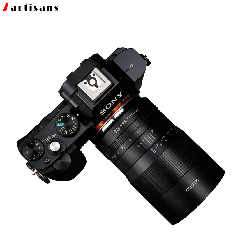 7artisans 60 мм f2. Макрообъектив с увеличением 8 1:1 подходит для Canon EOSM EOSR E Fuji M43 nikon z Mount