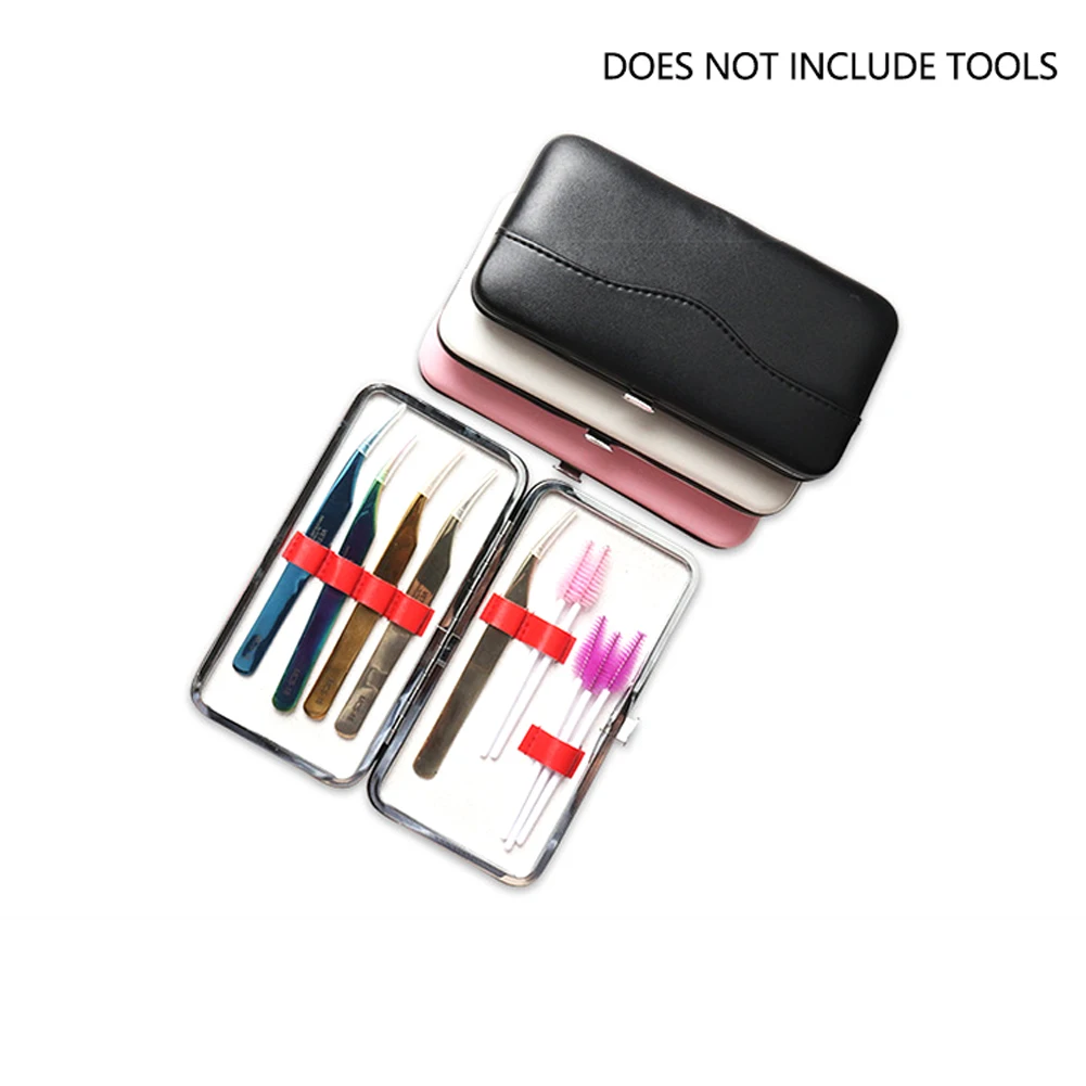 PU Leather Dustproof Protective font b Case b font Eyelash Tweezer Travel Storage font b Bag