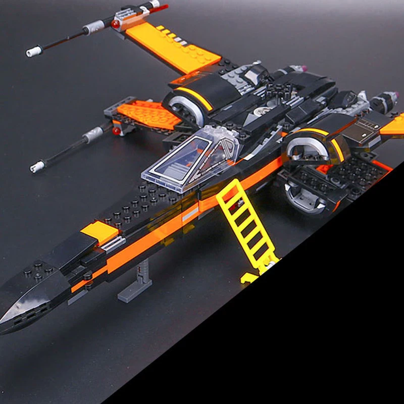

Lepin 05004 Star 748Pcs Wars First Order Poe's X Fighter wing Building Blocks Compatible with 75102 Children Educational Toy