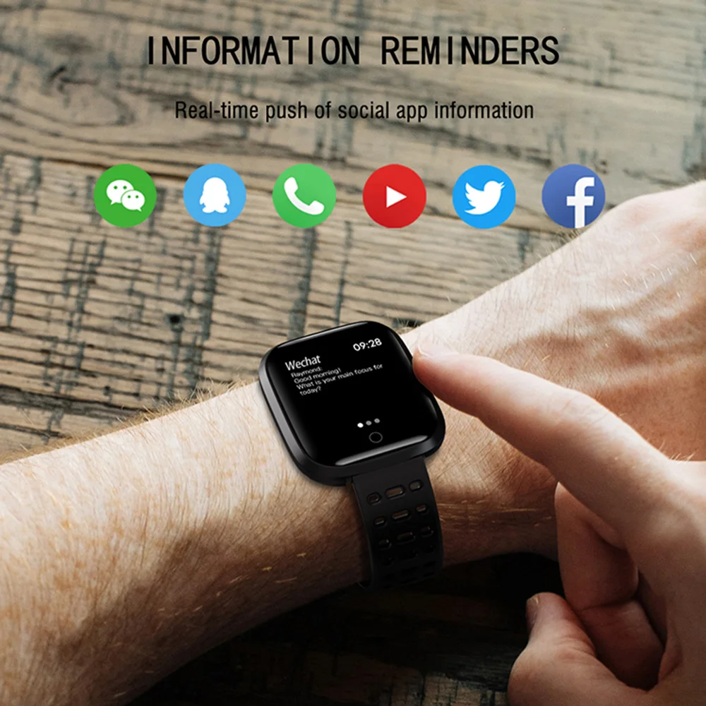 LEMFO Professional Sport Smart Watch Life Waterproof 2.5D Full Color Screen Heart Rate Monitoring Fitness Bracelet For Men