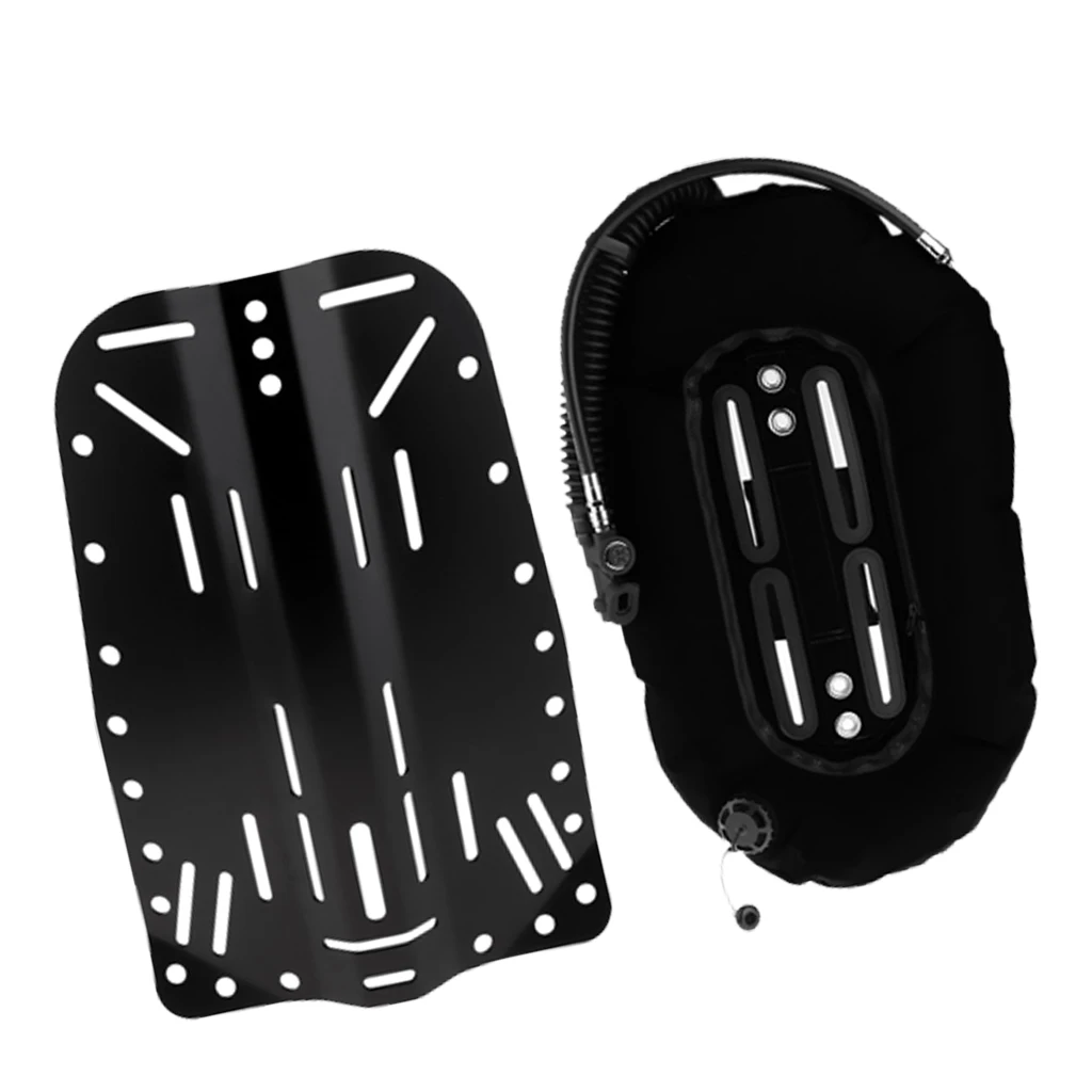 Scuba Diving Donut Wing 30lb/13.3kg with Single Tube & Technical Diving Back Plate Backplate Dive Gear Equipment
