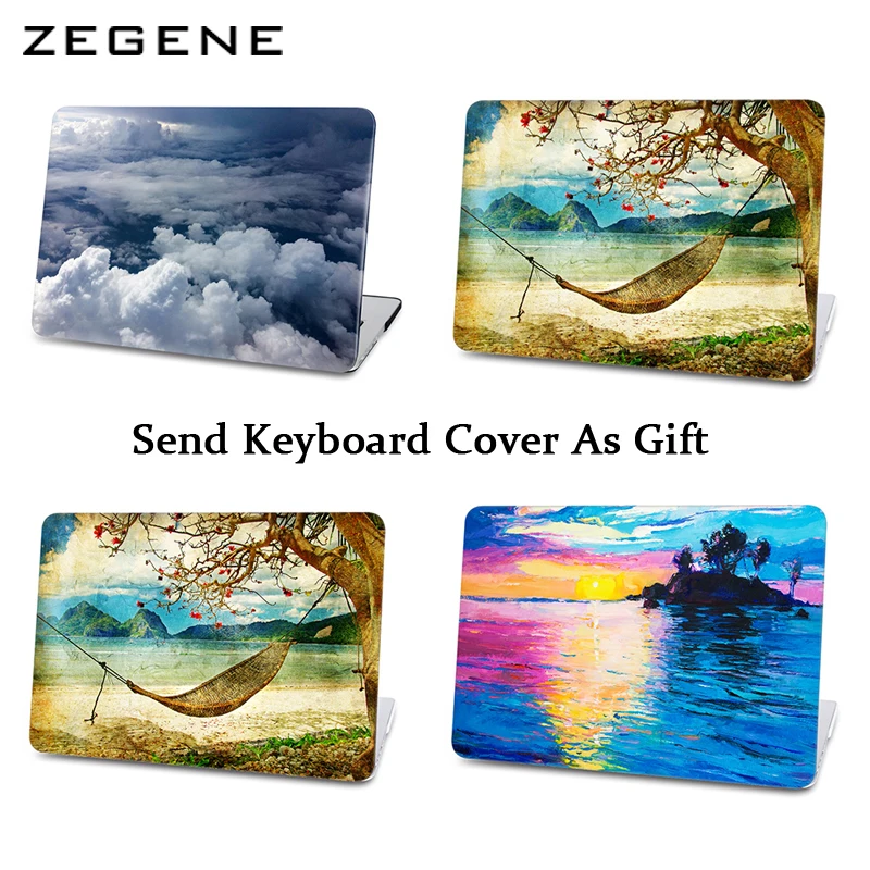 

2016 Model Pro 13 with/out Touch bar A1706 A1707 Case For Macbook Air 13 11 Pro Retina 13 12 15inch Sky Cloud Retro Artist Cases
