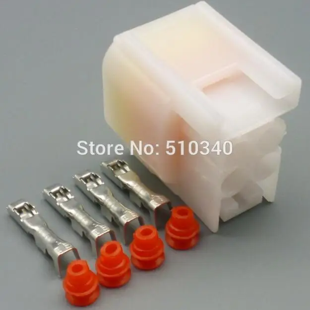 100set 4pin 2.3mm Automotive Waterproof Connector With Terminal Block Cables, Adapters