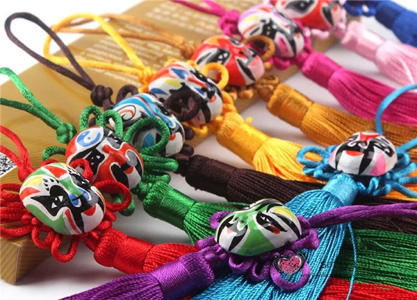 Peking Opera Faces Chinese Knot hanging pendants - 4