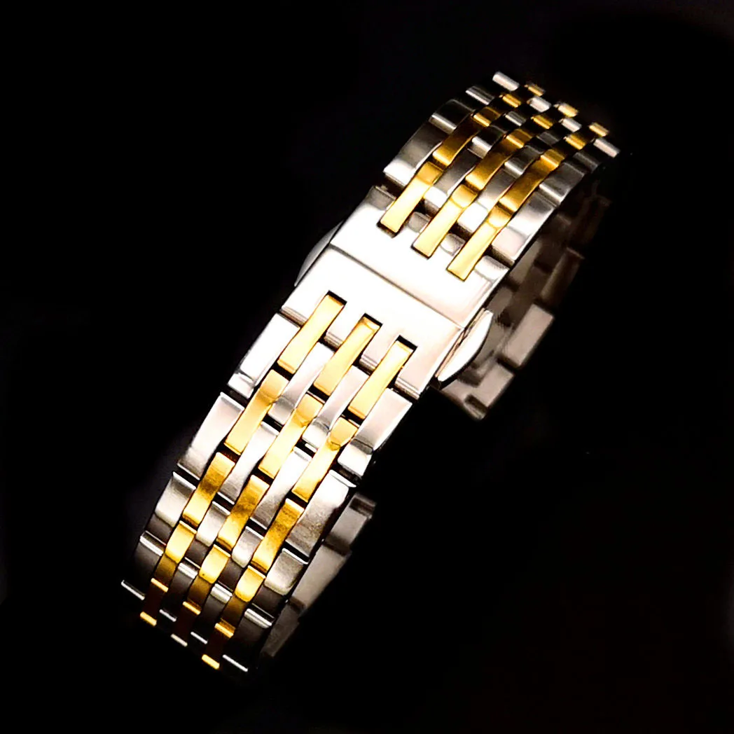 

Free Shipping Watch with stainless steel strap for Liloch T41 seven-bead butterfly clasp curved interface For tissot 20mm