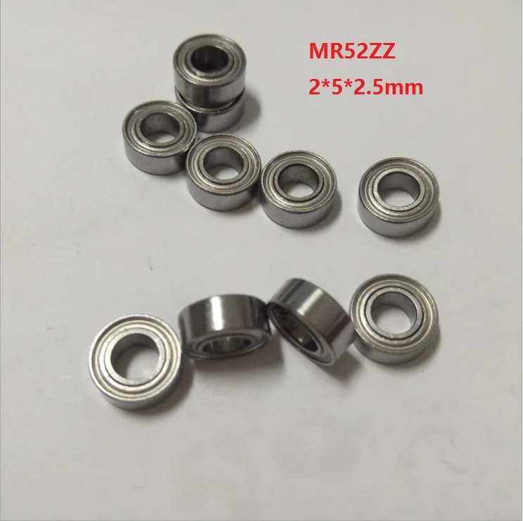 50/100/500 шт. MR52ZZ MR52Z 2x5x2 5 мм миниатюрный шар с глубоким желобом 2*5*2 мм|Подшипники| |