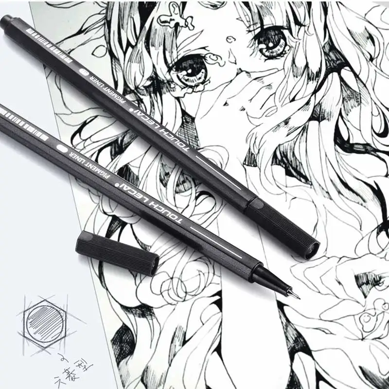 Черная чернильная ручка Pigma micron водонепроницаемый дизайн художественный маркер