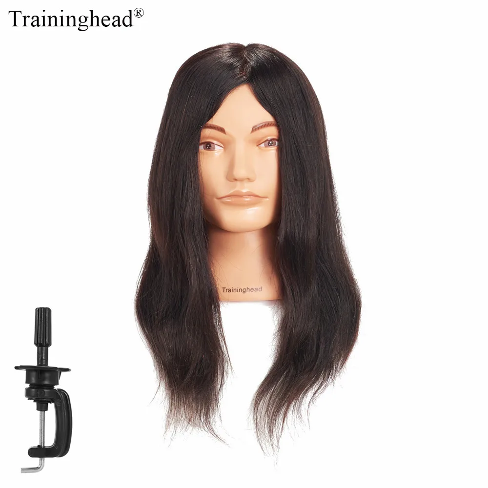 Traininghead 20 &quot 22&quot манекен головы 100% натуральные волосы парикмахер обучение
