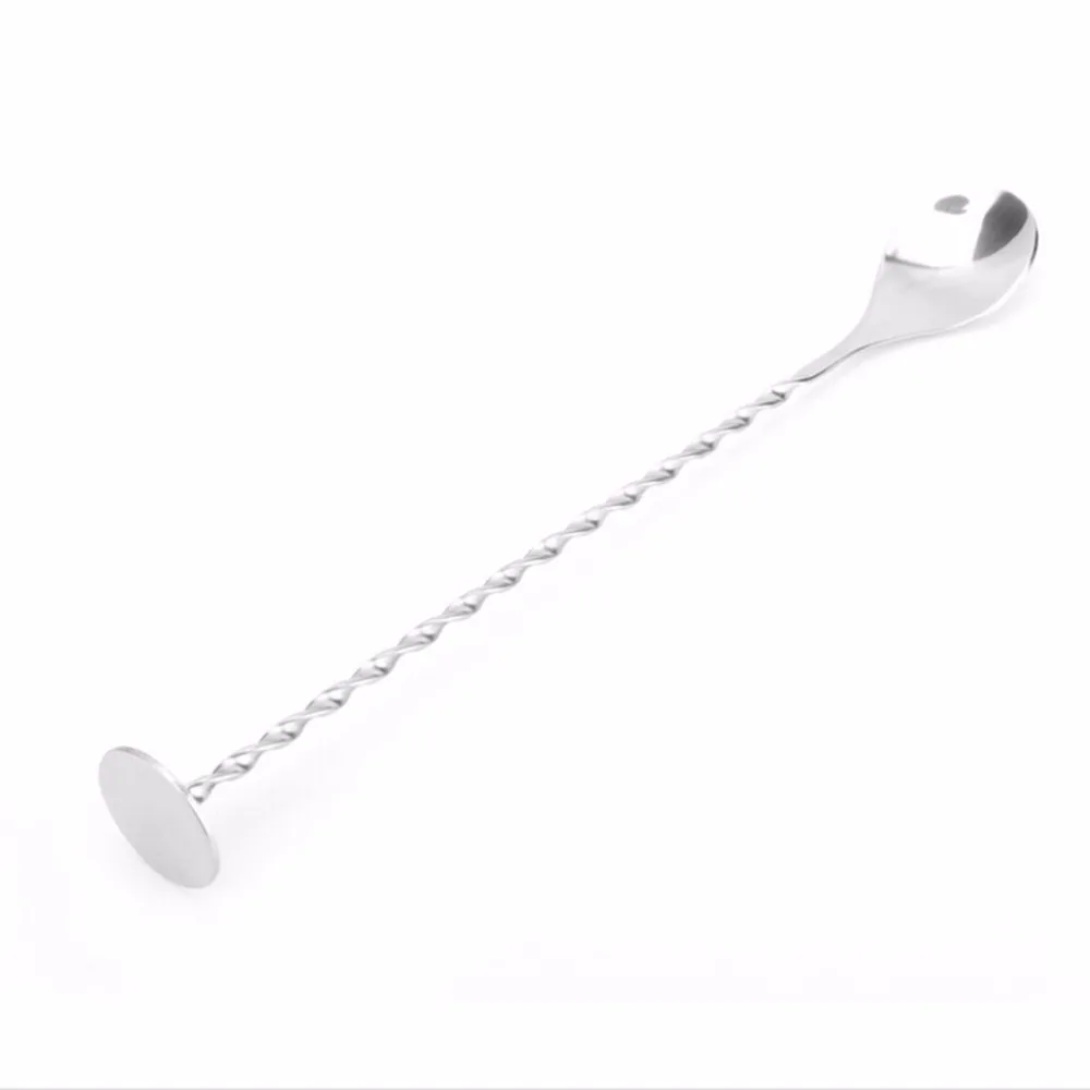 1pc Spoon Long Handle Stainless Steel Tea Cocktail Drink Mixer spoon