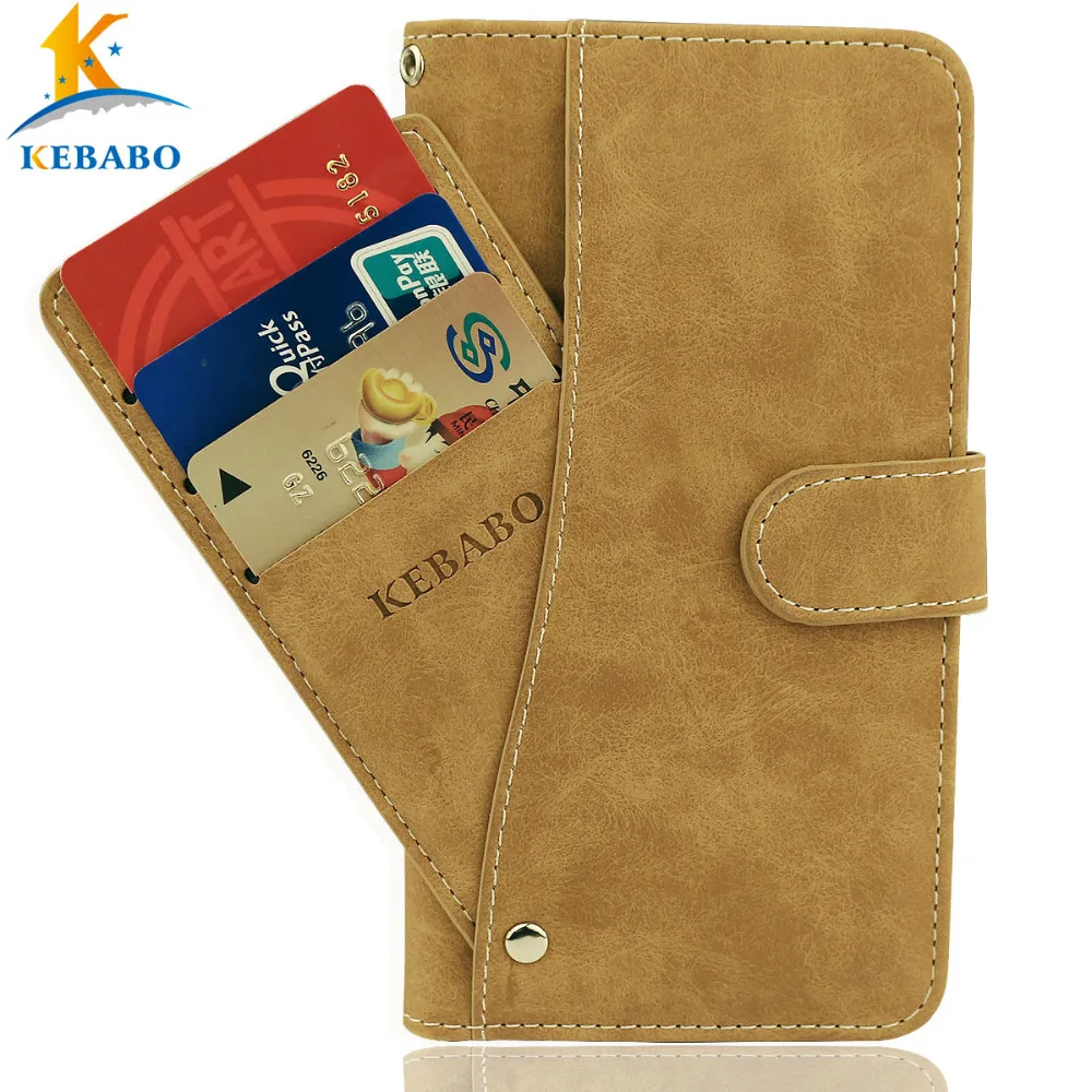 

Leather Wallet Oukitel K7 Case 6" Flip Vintage Leather Front Card Slots Cases Cover Business Phone Protective Bags