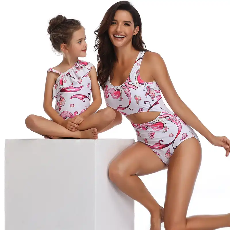 mommy and me mermaid bathing suits