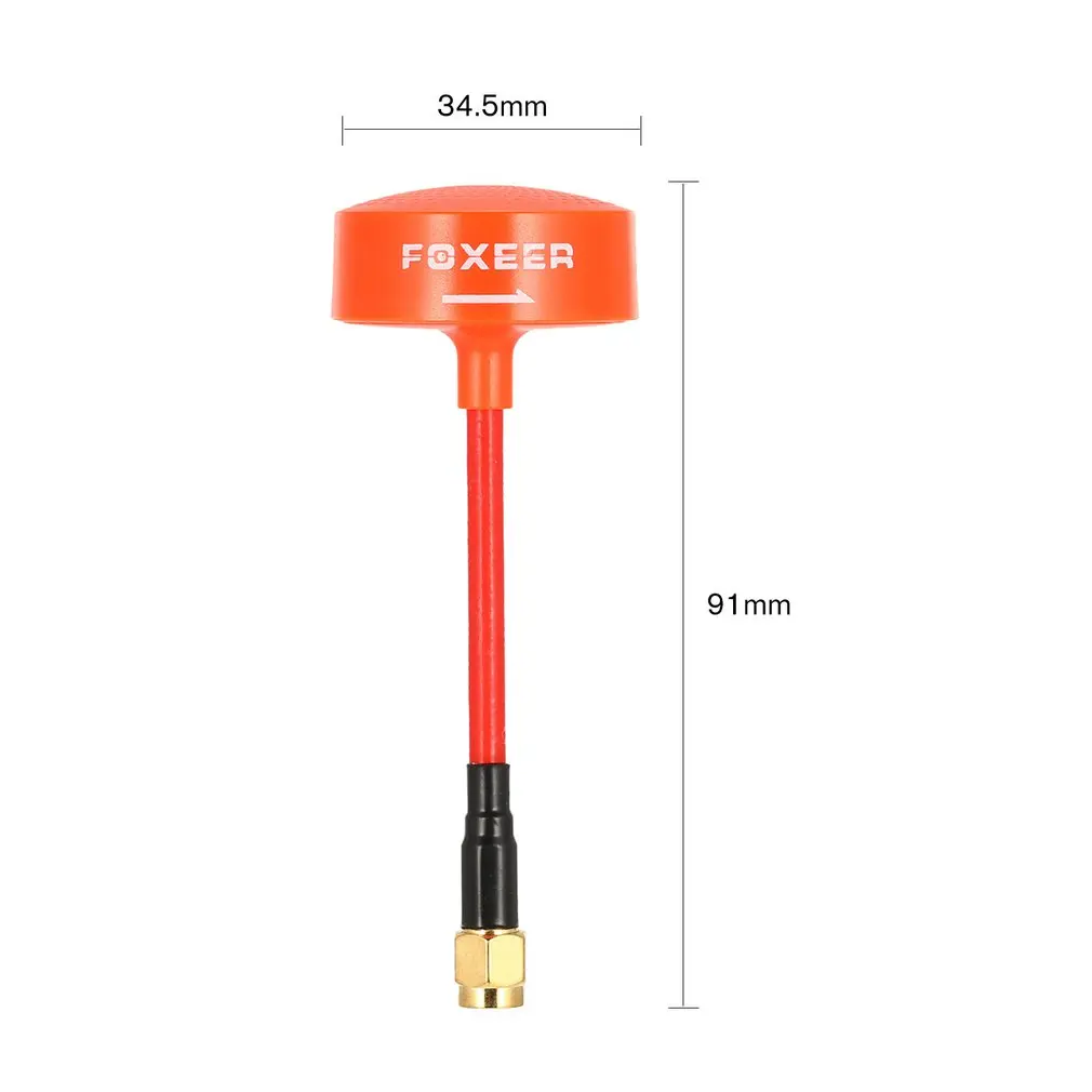 FOXEER RPSMA 5,8G 3dBi TX/RX RHCP длинный тип круговой поляризационный Omni антенна для FPV Дрон Fatshark Goggle очки