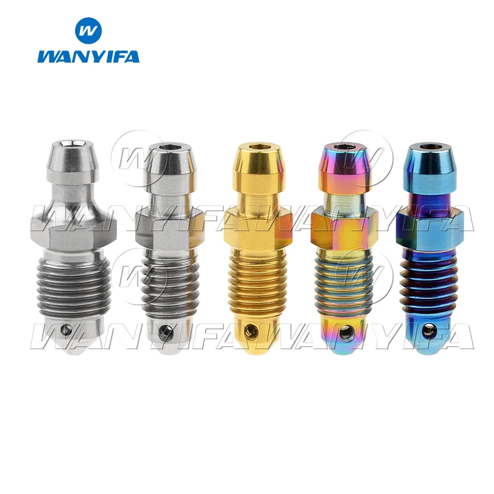 

Wanyifa Titanium Ti Bolts Caliper Bleed Nipple M8 x 1.0 1.25/M10 x 1.0 1.25 for Brembo Ducati BMW KTM Aprilia single