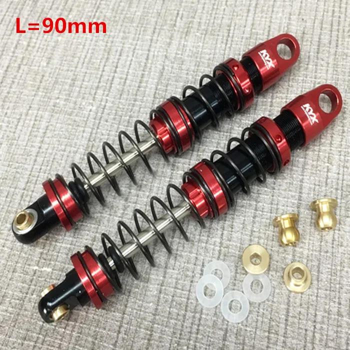 KYX L = 90 мм амортизатор для 1/10 RC гусеничного автомобиля trx4 SCX 10 II 90046 90048 Рейфы|Детали