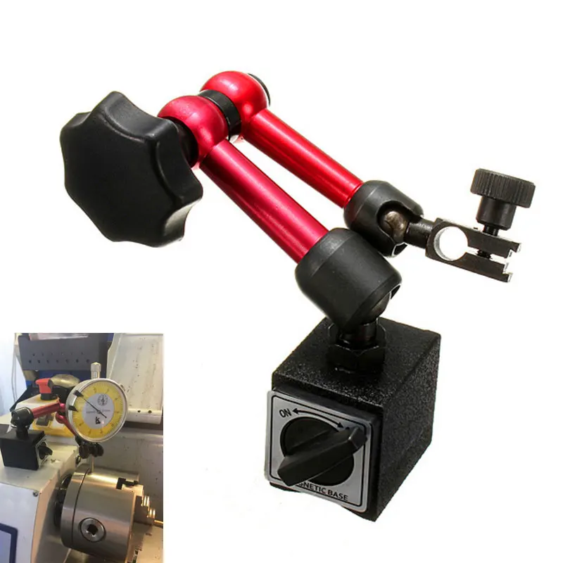 

Universal Professional Test Flexible Magnetic Base Holder Stand With Measuring Part for Dial Gauge Test Indicator Tool 40x29x35m