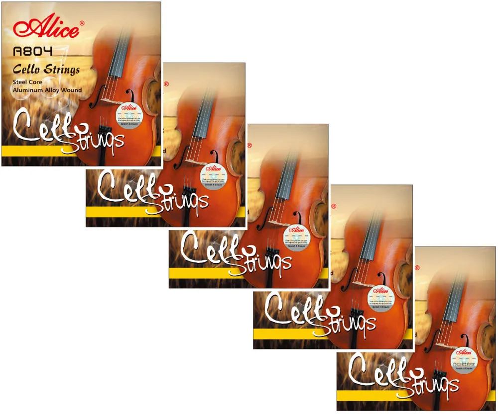 

5 Sets Alice A804 Steel Core Aluminum Alloy Wound Cello Strings