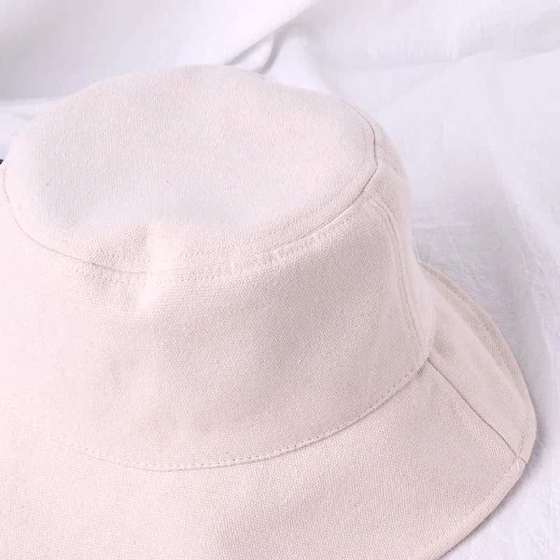 Candy Color Bucket Hat Women Fishing Men Bucket Hat Spring Summer Bob Hip Hop Caps Gorros Unisex Cotton Sun Flat Caps