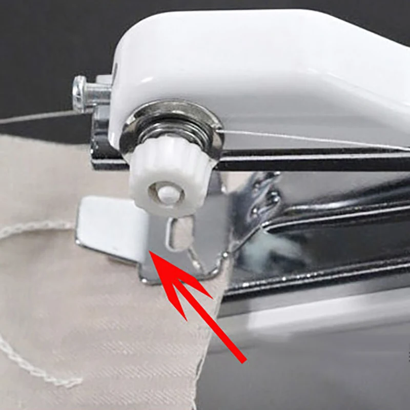 2018 Mini Portable Handheld Sewing Machines Household Stitch Sew Needlework Cordless Clothes Fabrics Electric Sewing Machine