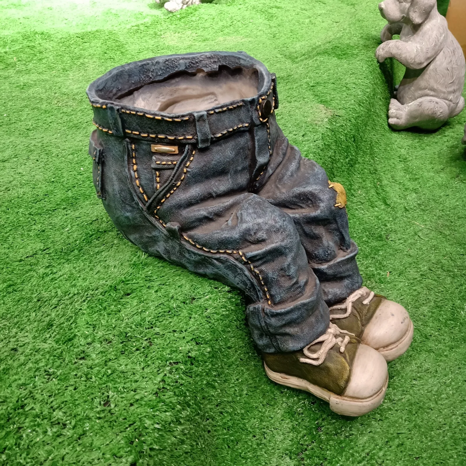 

jeans Garden basin ornament villa garden botany Landscape American General cargo decoration Outdoor floral organ home decor