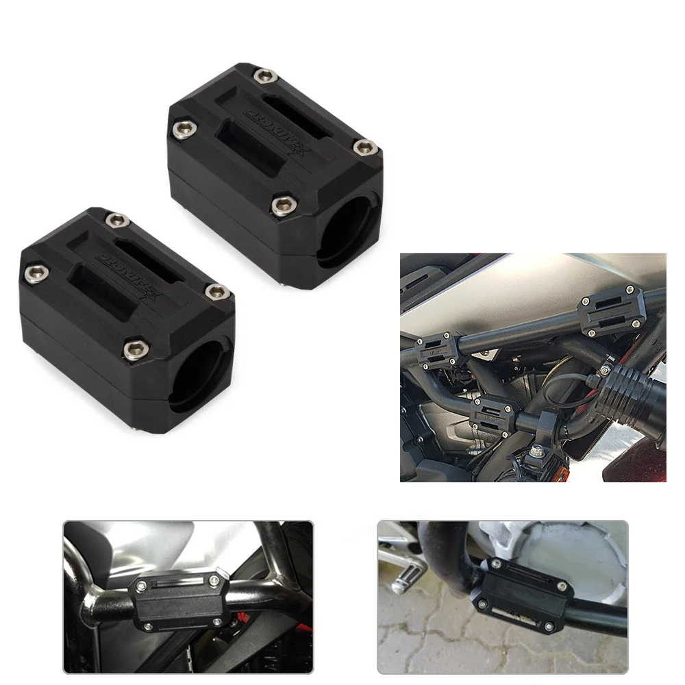 

For BMW R1200GS LC ADV HONDA CRF1000L SUZUKI Motorcycle Engine Guard Bumper Protection Decorative Block 25mm Crash Bar