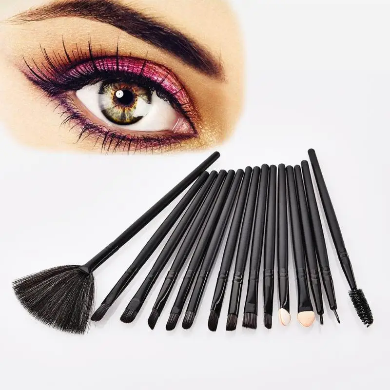

15pcs/set Wood Handle Eye Shadow Powder Makeup Brushes Kit Eyeshadow Blending Eyebrow Make Up Brushes Beauty Cosmetics Kits