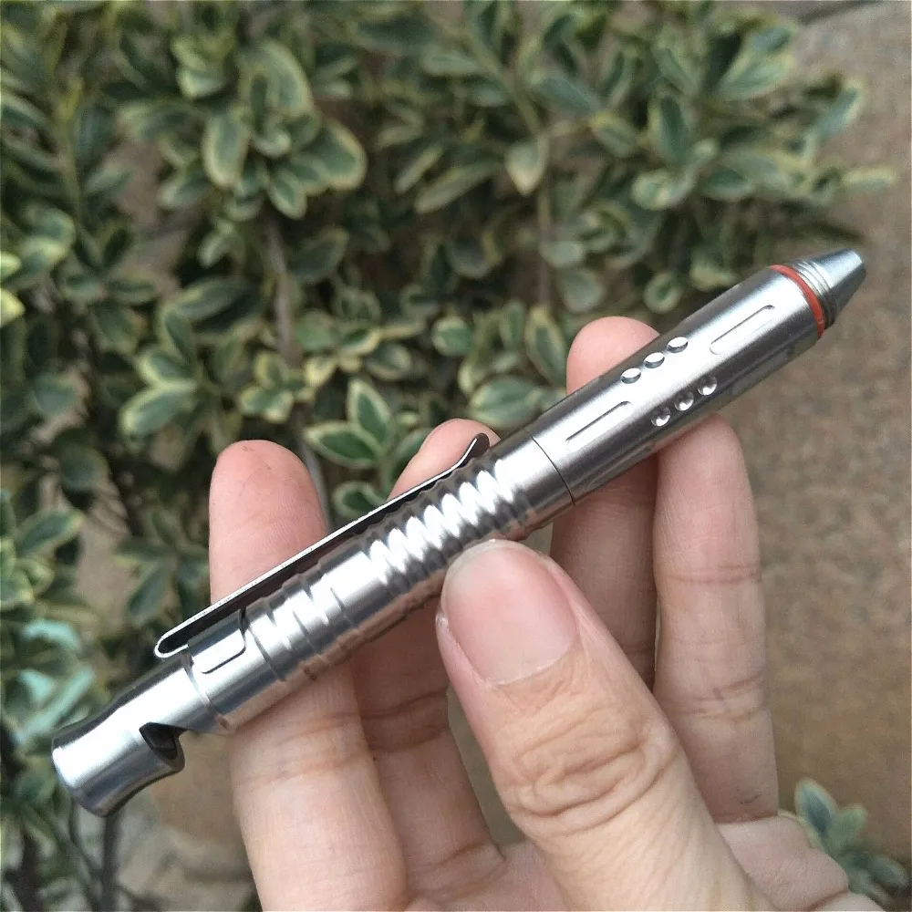 

EDC Tactical Pen Self-defense Outdoor Multifunction Stainless Steel Portable Anti-skid Whistle Gift Box Writing Survival Tools