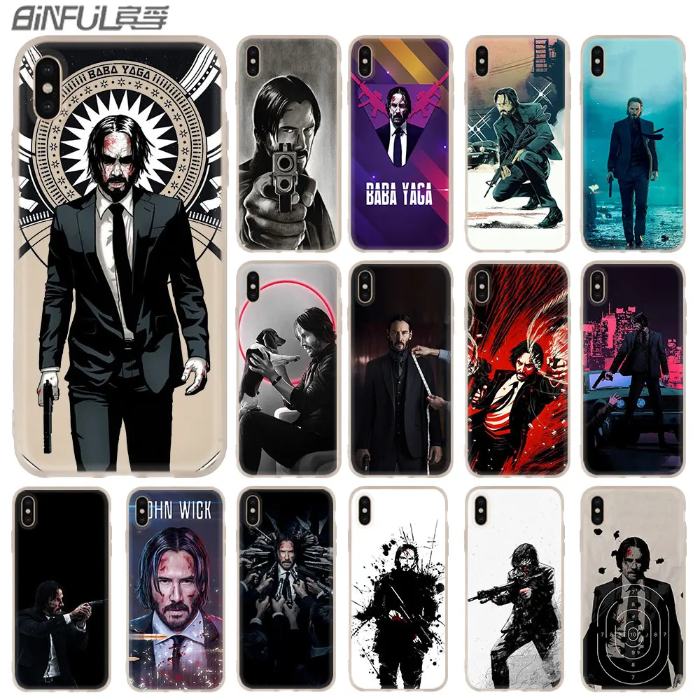 Новый чехол John Wick для iphone XS 11 Pro Max XR X 10 чехлы телефонов 7 8 plus 6s 5 4s|Бамперы| |