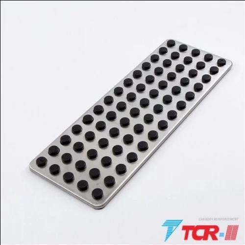 

Stainless Steel Footrest Dead Pedal Stick-On For Benz A B C E S Coupe CLA GLA CLS GLK GLE GLS Mercedes Rest Pedal 8.8cm*23.8