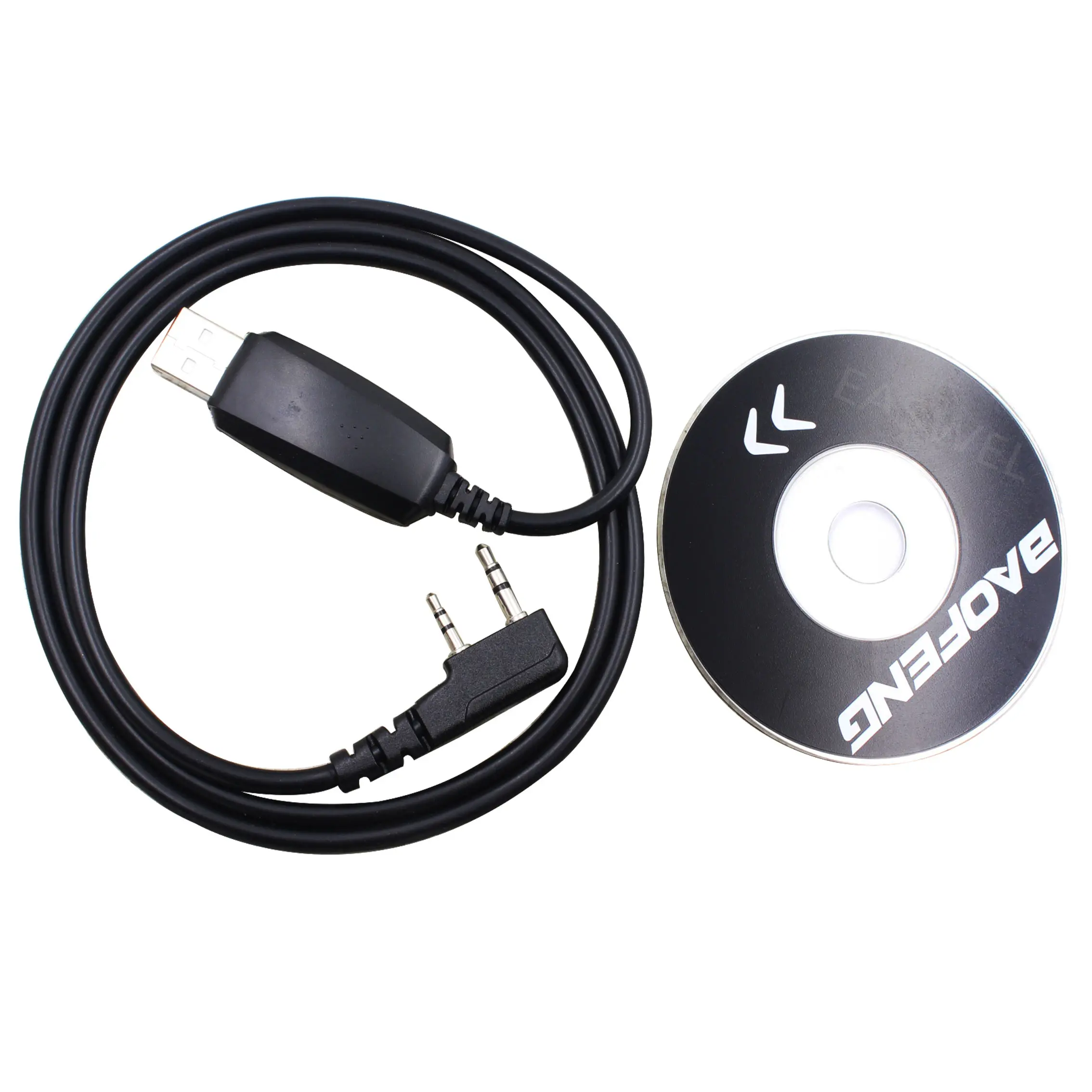 2 Контактный USB кабель для программирования + CD диск Baofeng Радио UV 5R 777S 666S BF 888S|Кабели
