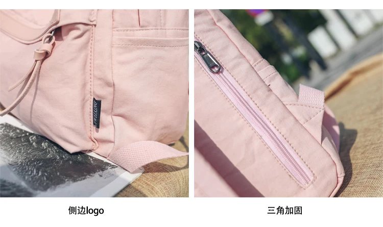 Menghuo High Quality Women Canvas Backpack Teenage Girls Leisure Backpack Bag Vintage Stylish Female School Bag Bookbag Mochilas (25)