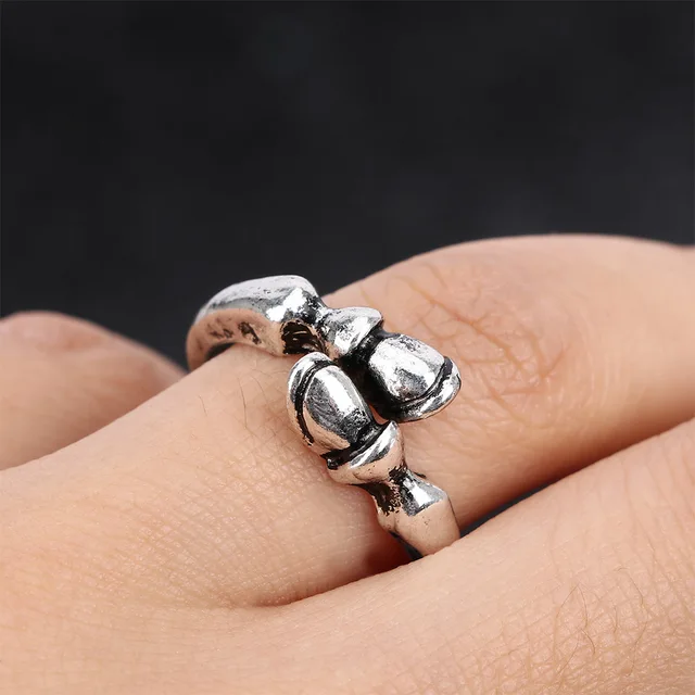 fashion vintage horseshoe resizable ring