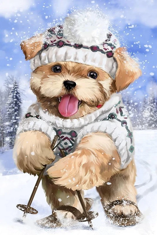 

5D Diy Diamond Painting Cross Stitch Scenery Dog Full Square Diamond Embroidery Sale Rinestones Painting Diamond Mosaic Decor