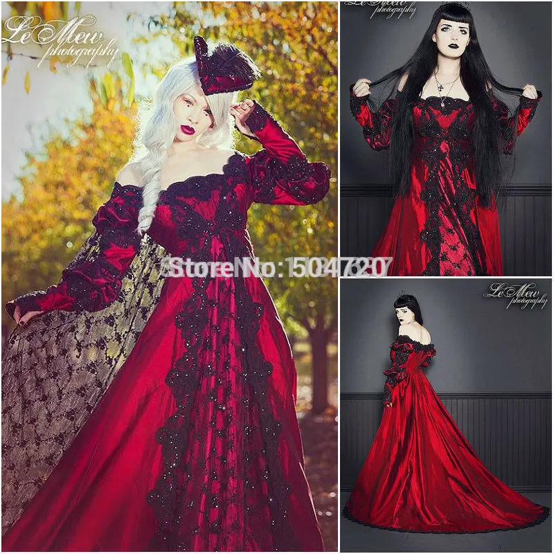 

Freeshipping!On sale R-058 19 century Vintage Costumes Victorian Gothic Lolita dress/Civil War Southern Belle Halloween dresses