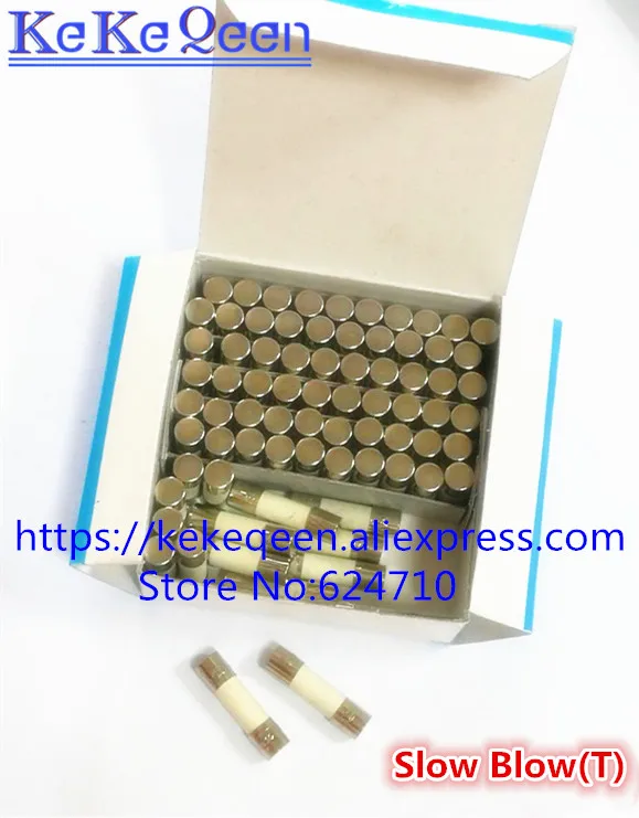 20pcs/lot Ceramic Fuse 5mm x 20mm Slow Blow 5*20 T 2A 3.15A 4A 5A 6.3A 8A 10A 5*20mm | Обустройство дома