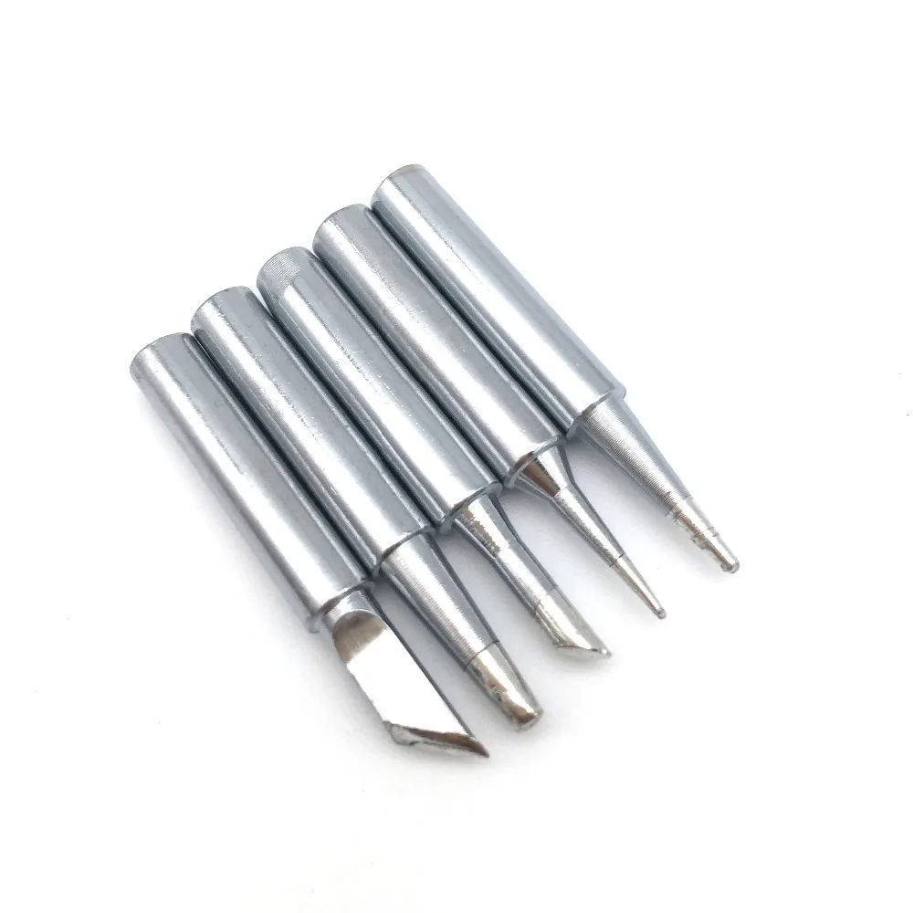 

5Pcs 900M Replacement Soldering Iron Tips Metal Soldering Iron Solder Iron Tips for Soldering Repair Tool