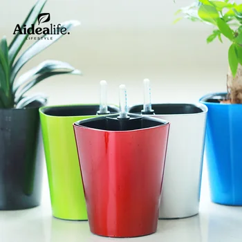 

colorful plastic round flower pot artificial plants planter home and garden home decor bonsai sprouting trays gardening